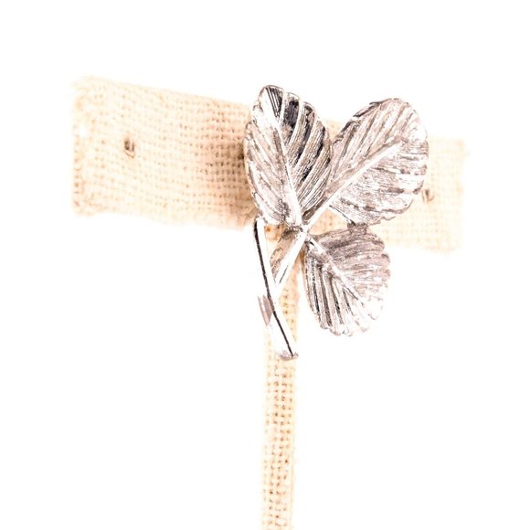 Lucky 3 Leaf Clover Pin Brooch - Picture 8 of 9